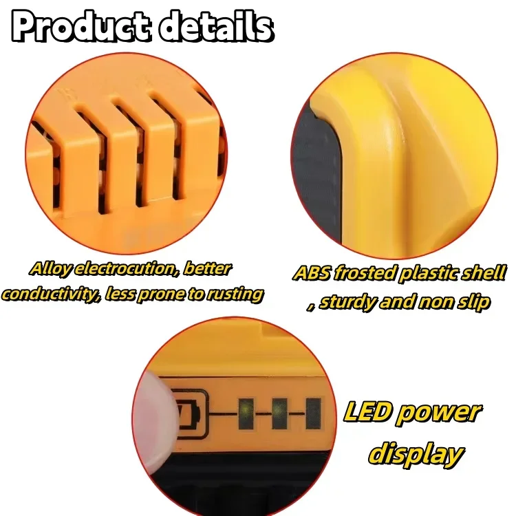 Replace DCB206, DCB205, DCB181, DCB182 for DeWalt 7000mAh 20V Dehydrated Power Tool Battery DCB200 DCD740B18V Lithium Battery