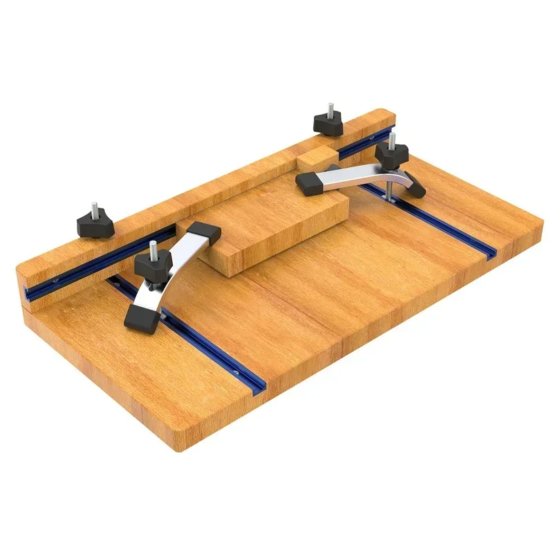 Rail de exaclotte en Alliage avec Fente en T, Rails à Onglet Coulissants pour Calcul de Travail, Scie/Routeur de Table Type 19 Bleu, 30cm, 40cm, 50cm, 3/4 Pouces