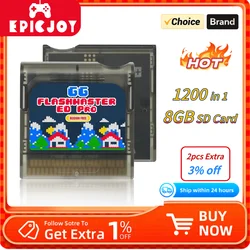 Carrello FlashMaster per schede da gioco Game Gear con scheda TF da 8 GB precaricata con oltre 900 giochi per console Sega Game Gear GG