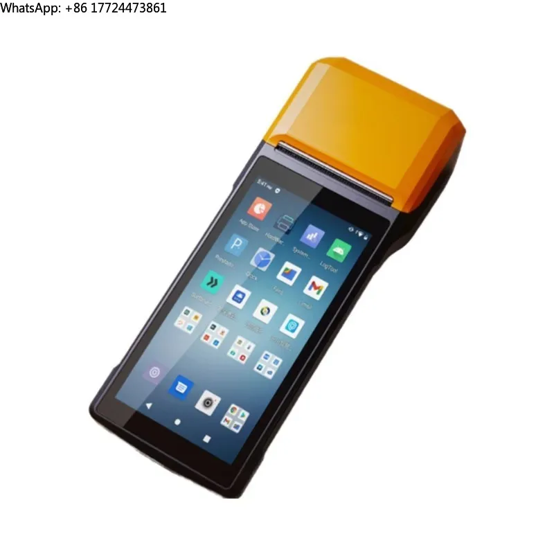 5.5" Touch Screen Hand-held POS Terminal for Marketplace Restaurant Retail Android Cash Register Printer