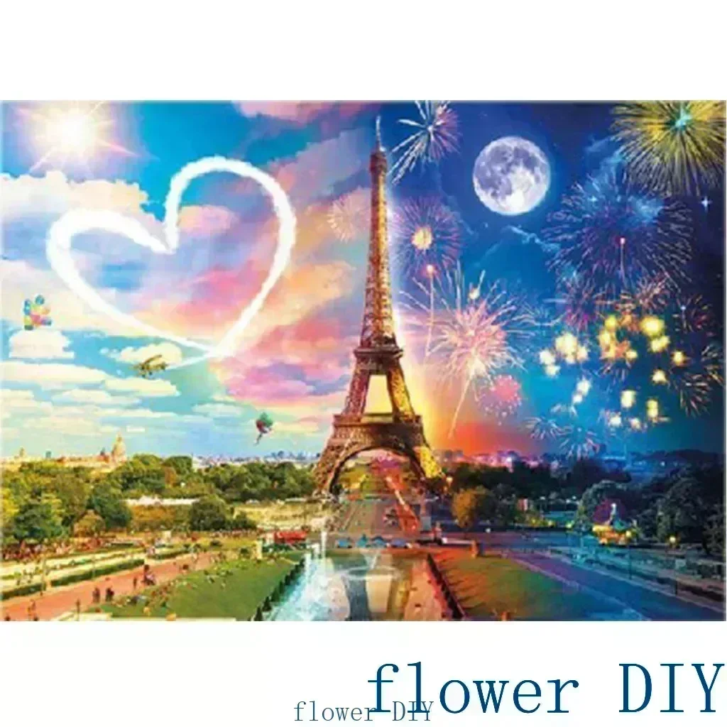 

Flower Diy1806-180.39 Cartoon Digital Oil Painting Moon Night Scene Filling Suitable For Adults