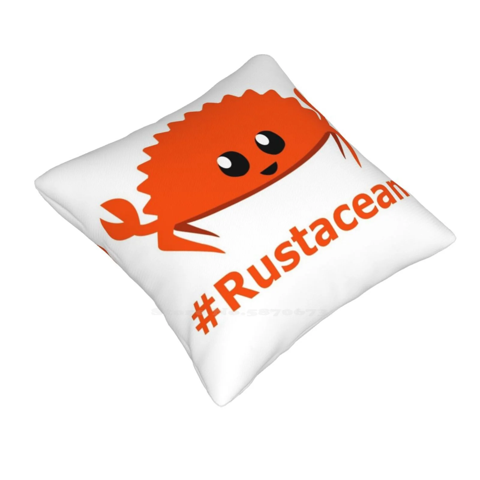 Rust Language / Lang Unofficial Mascot-Ferris The Crab Rustacean Pillowslip Pillowcase Rust Language Ferris The Crab Rustacean