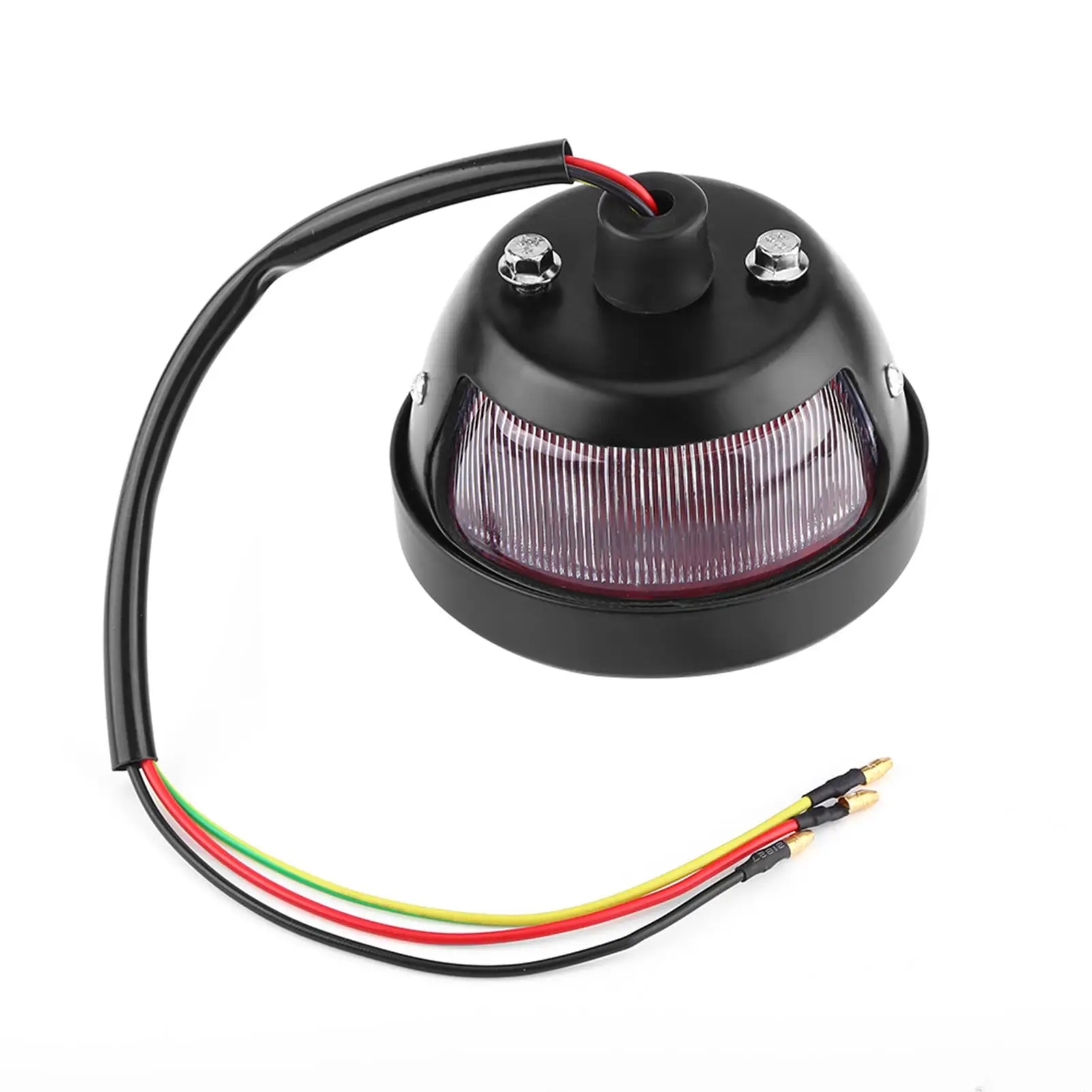 Motorcycle ATV Tail Brake Light Black Round Brake Light For bobber Chopper Scooters Motocicleta Accessories image 3