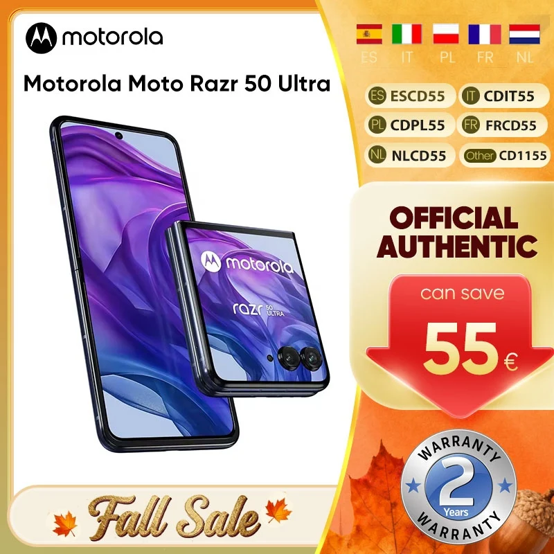 Motorola Moto Razr 50 Ultra 5G tlphone pliable rabat 6.9 pouces affichage pOLED Snapdragon 8s Gen3 charge sans fil Version Taiwan