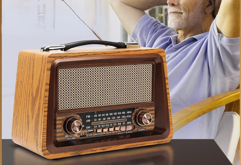 

Radio for the Elderly Old Style Full Band Semiconductor 80s Elderly Audio Integrated Player