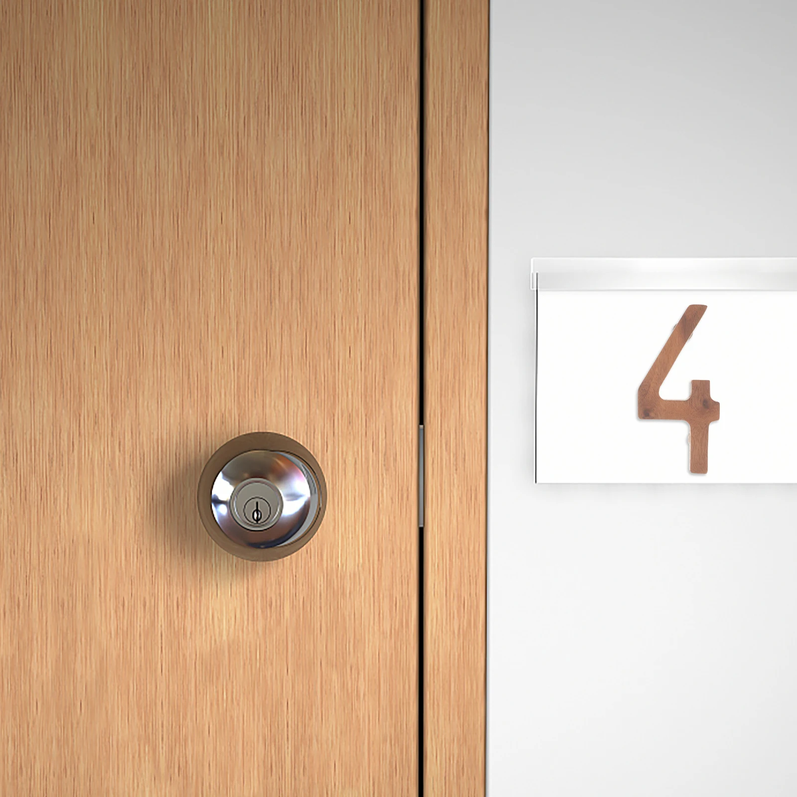 

Large Address Number in Wood for Front Modern Oversized Design Easy Mounting on Various Surfaces Outdoor Numbers