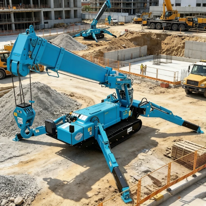 5Ton 8Ton 10Ton 12T 14T Spider Crane Remote Control Spider Crane Portable Small Lifting Crane For Building Renovation Work