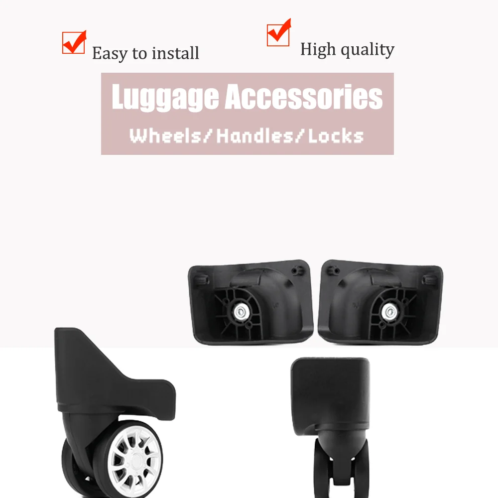 Sturdy W274 Suitcase Wheels Replacement Set, High Quality Rolling Casters for Hard Shell Luggage