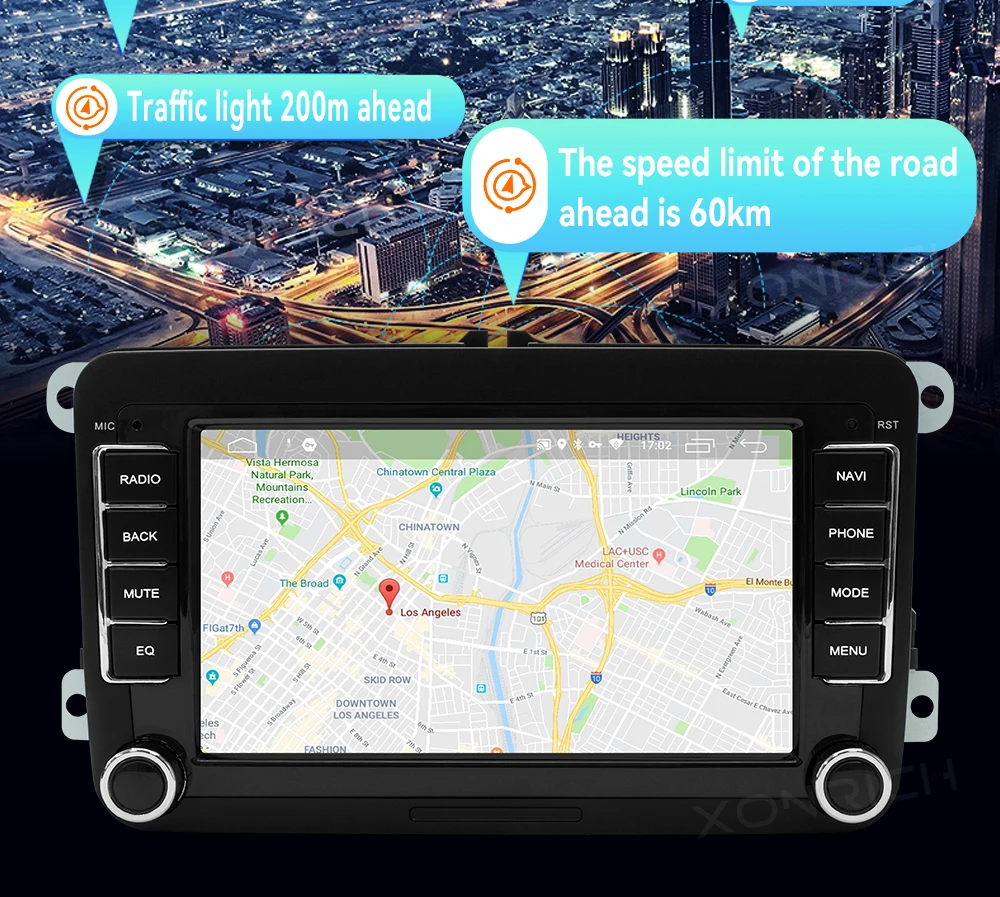 XONRICH Kabelloses Carplay Android 14 2Din Autoradio für Volkswagen VW Passat B6 B7 CC Tiguan Touran Golf Polo 8+128GB GPS – Detail 29