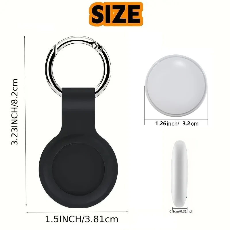 4-Piece Mini Gps Tracker With Protective Case, Anti Loss Positioning Device, Item Locator for Use With Apple Find My App