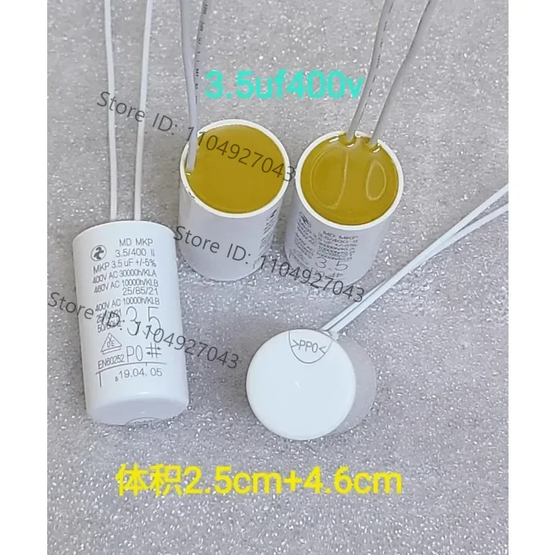 5Pcs 1uf 2uf 2.5uf 3uf 3.5uf 400V wall-hung boiler water pump motor running stepless capacitor