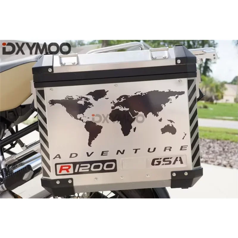 

1 Pair Car Styling Motorcycle Side Box Sticker Decals for GSA ADV ADVENTURE R1200GS F800GS TOURATECH Black