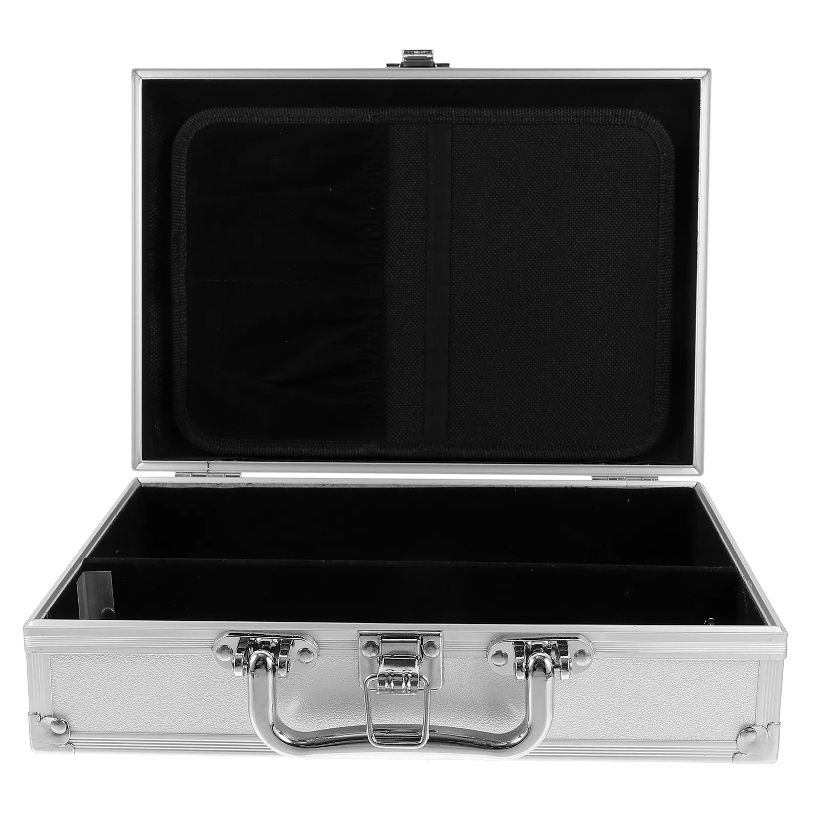 

Aluminum Alloy Tool Box Handheld Portable Storage Case Locking Metal Briefcase for Travel Work Secure Protection
