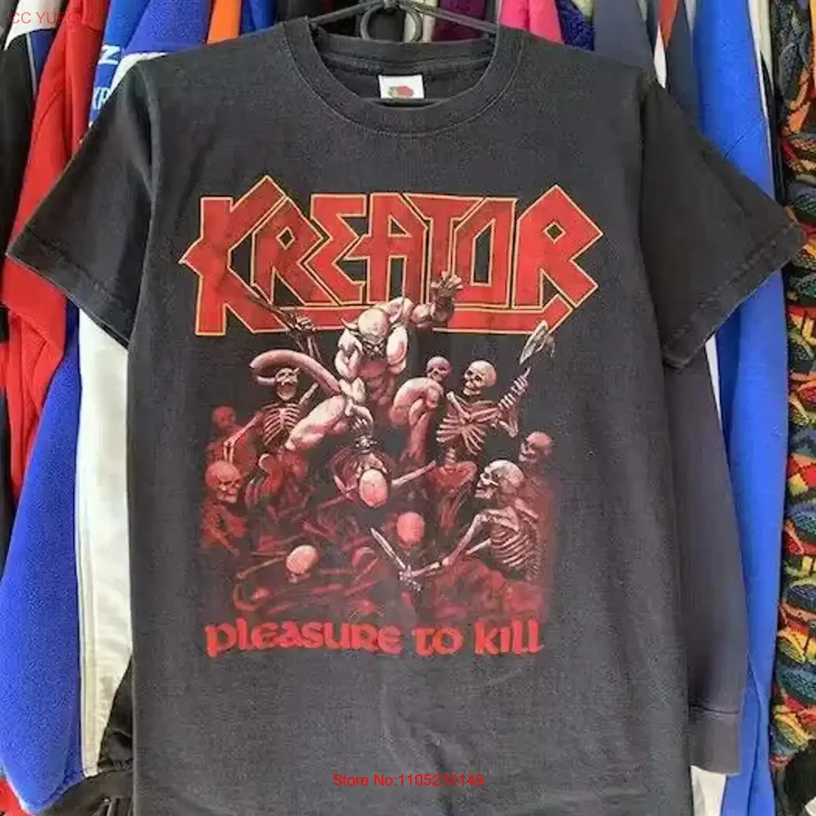 تي شيرت كلاسيكي من K I L تي شيرت ReprinT AN26969 عتيق مغسول متعدد الاستخدامات موضة قليلاً قابل للتنفس كاجوال