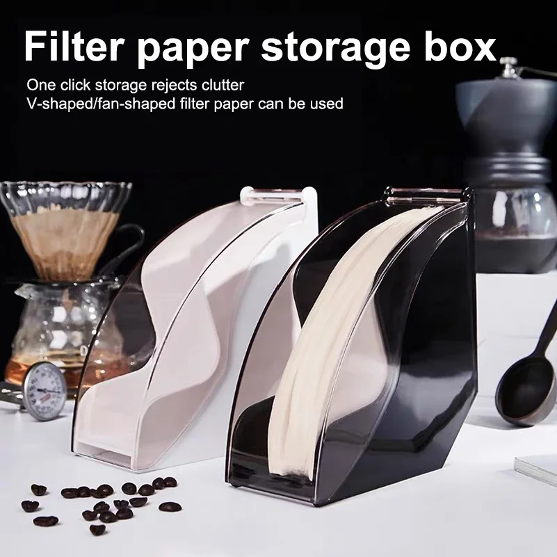Coffee Filter Acrylic Paper Anti Dust No Bleach Filter Paper 100 Pcs Box V01 V02 V60 Coffee Maker Filter No Bleach with Anti