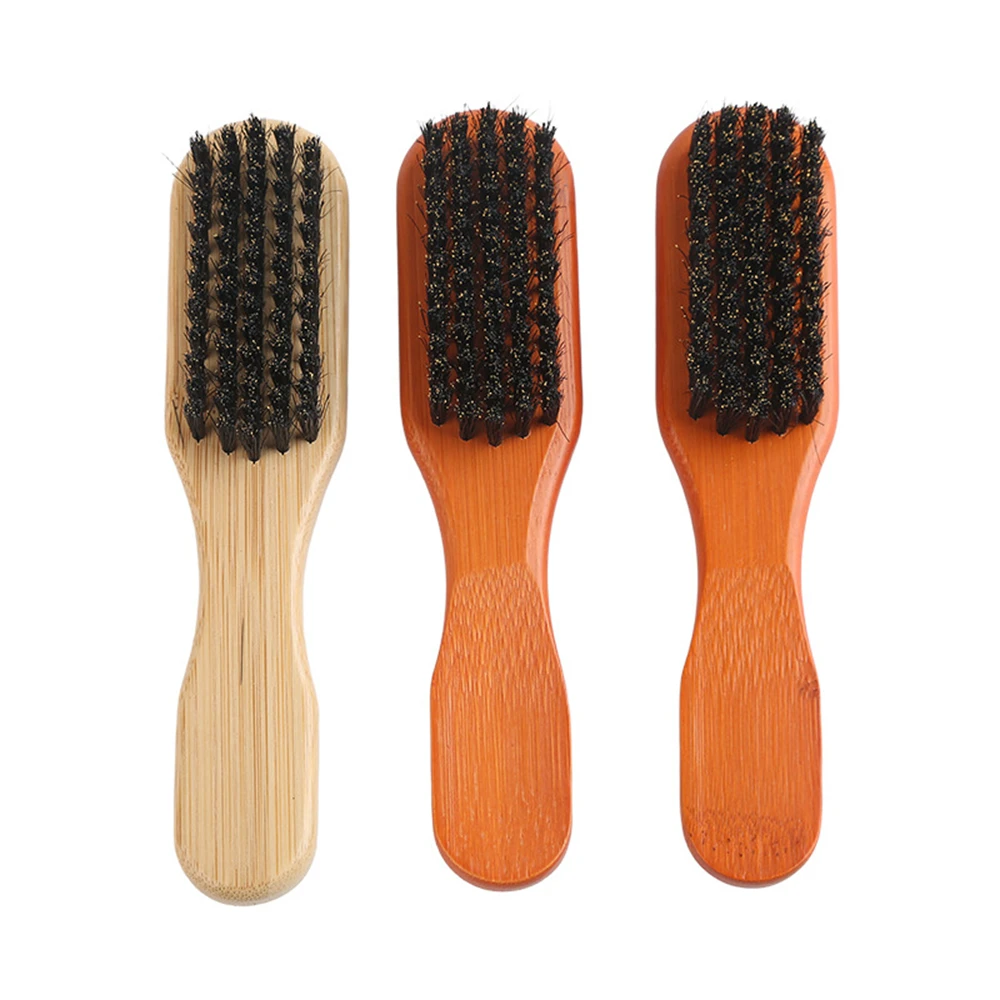 Soft Bristle Hair Removal Brush Hair Styling Oil Brush Wooden Hair Brush Paddle Brush Boar Bristle Cleaning Beard Brush