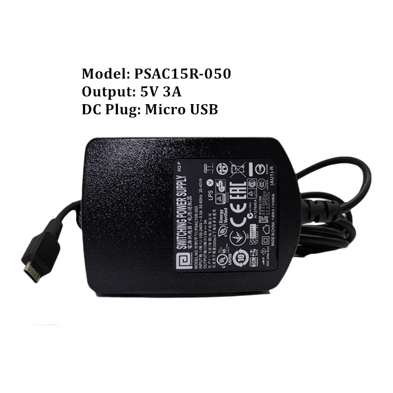 For ASUS Power Supply Charger 0A001-00480100 5V 3A 15W Phihong PSAC15R-050 AC Adapter With Micro USB DC Plug