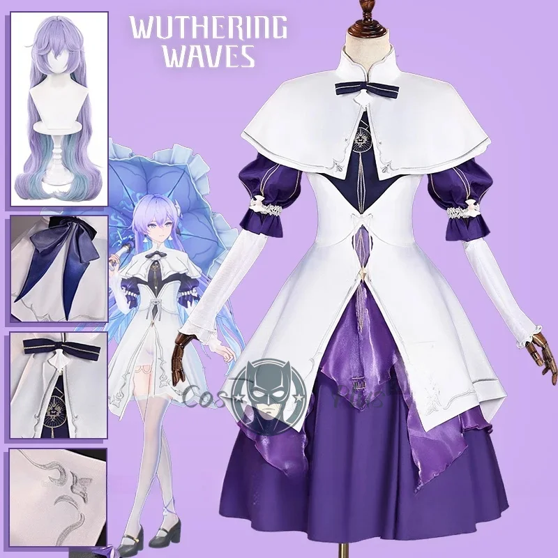 wuthering-waves-カンタレラ-コスプレ衣装ウィッグ-ヤングカンタレラ-ショールスカート-帽子-イヤークリップ-女性用-ガールズ-リナシータ-カーニバル