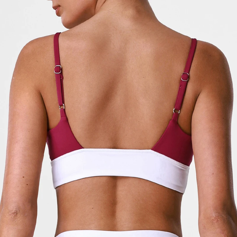 Women Fitness Yoga Bra Soft Ajustable Gym Sports Underwear Gathered Push Up Breathable Workout Crop Top Female Sportswear