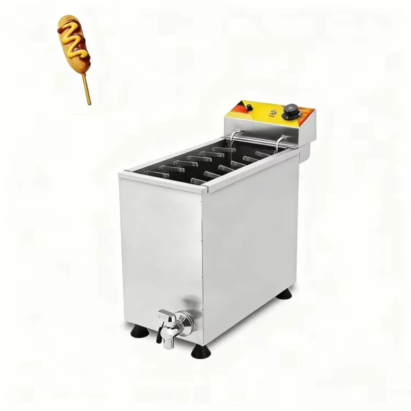 

Cheese Hot Dog Stick Fryer Mozzarella Hot Dog Machine Corn Dog Fryer