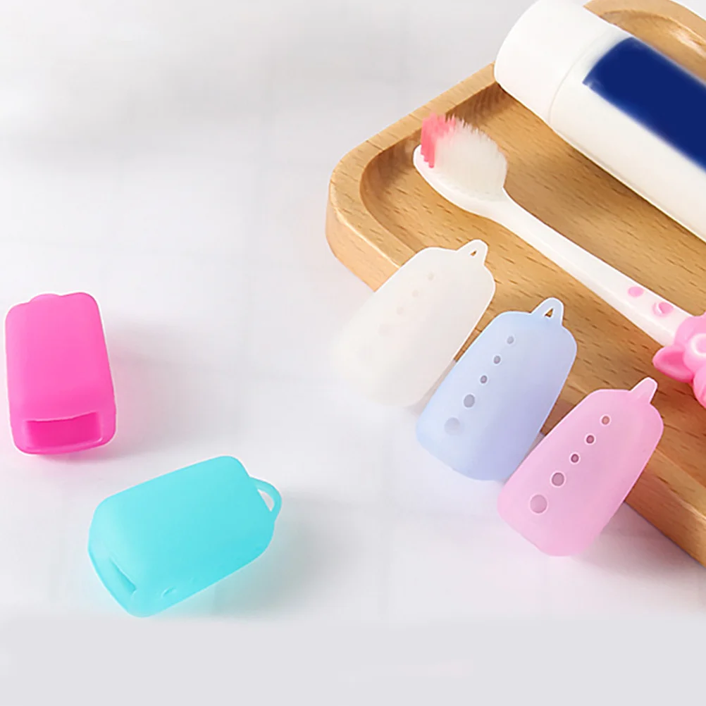 

8Pcs Toothbrush Head Covers Soft Silicone Travel Caps Portable Dustproof Protective Case for Home Toothbrush Covers