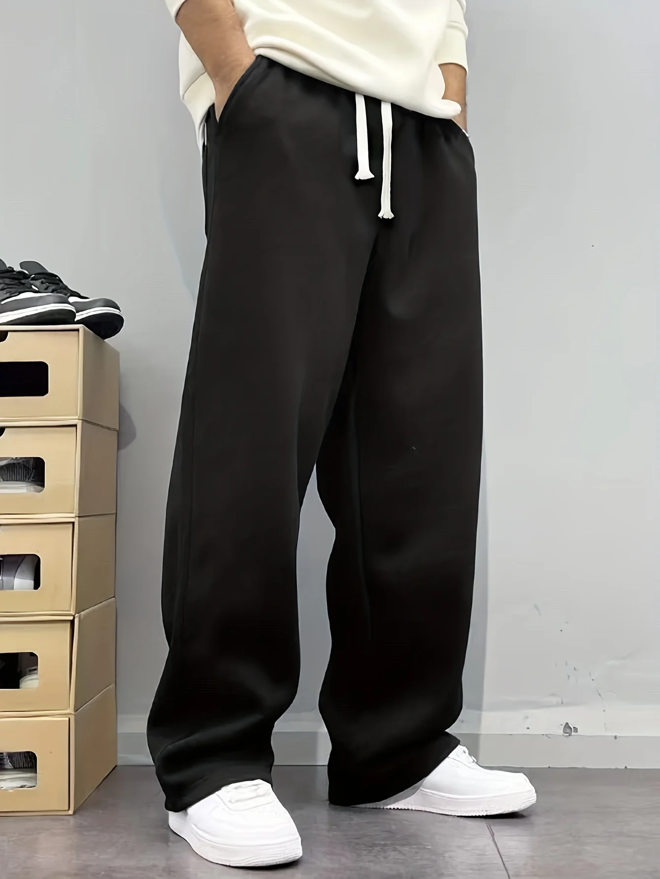 2025 primavera e outono novas calças de jogging casuais masculinas, calças esportivas casuais elásticas, calças esportivas da moda