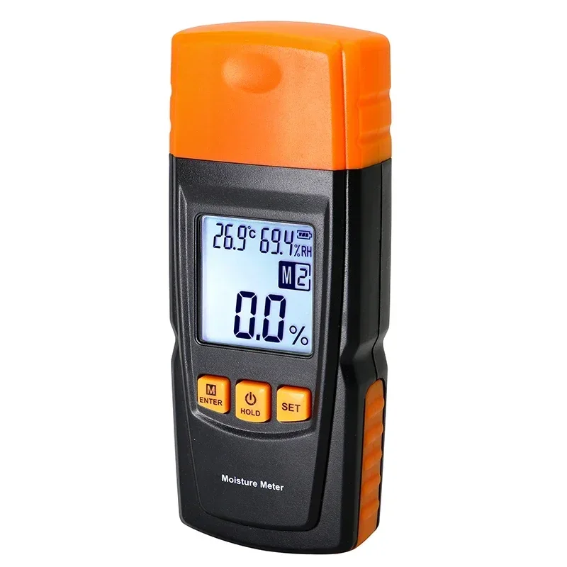 SHAHE Digital Moisture Meter 2~70% Wood Moisture Meter Hygrometer Humidity Tester Timber Damp Detector LCD Display