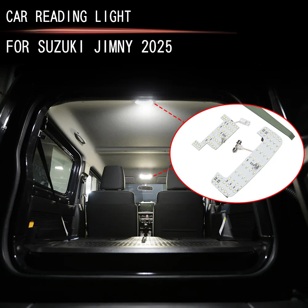 

For Suzuki Jimny 2025 LED Reading Light High-Brightness Bulb Touch Adjustable Multi-Brightness Interior Accessories