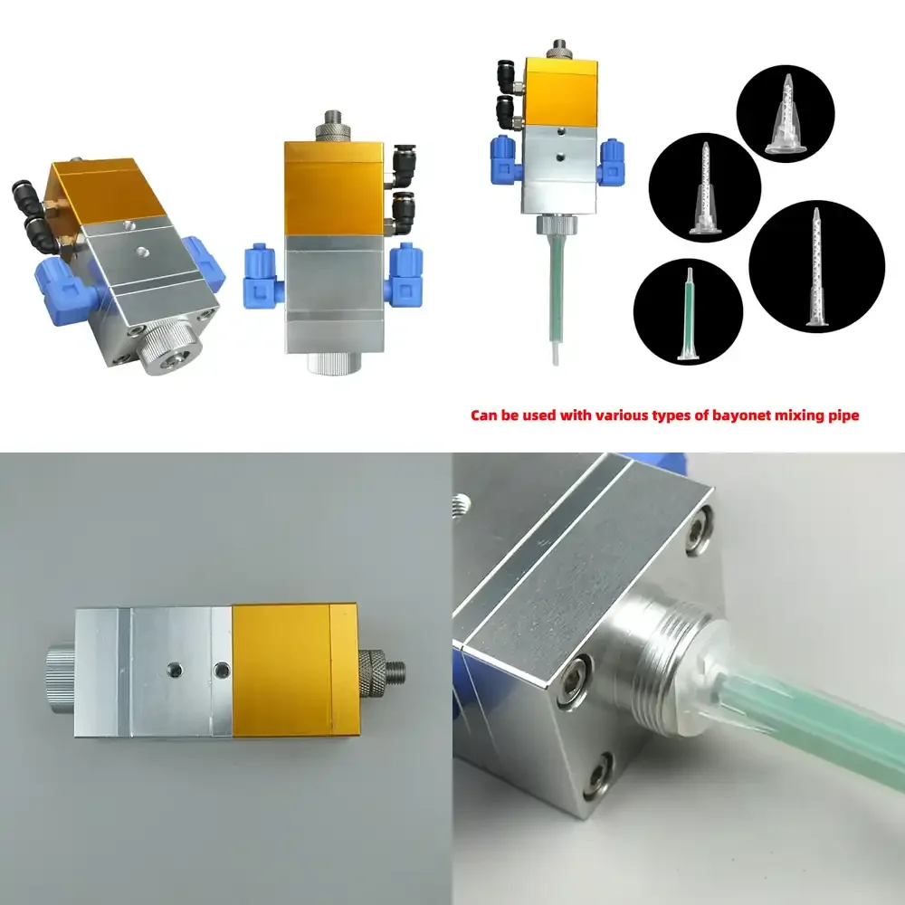 DJF-10-1 Pneumatic Parts Reciprocating Single Cylinder Bayonet Dispensing Valve Dual Liquid Precision Dispensing Valve