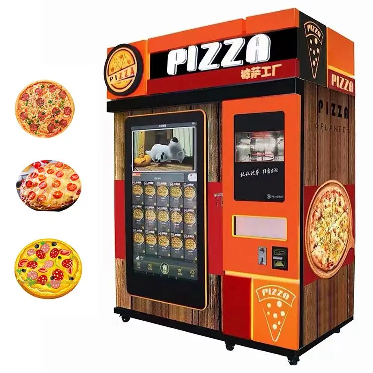 FOODLINE Hot Food Vending Machine Human‑Machine Interaction Hot Food Vending Cabinet For Metro Station Passenger Service Project