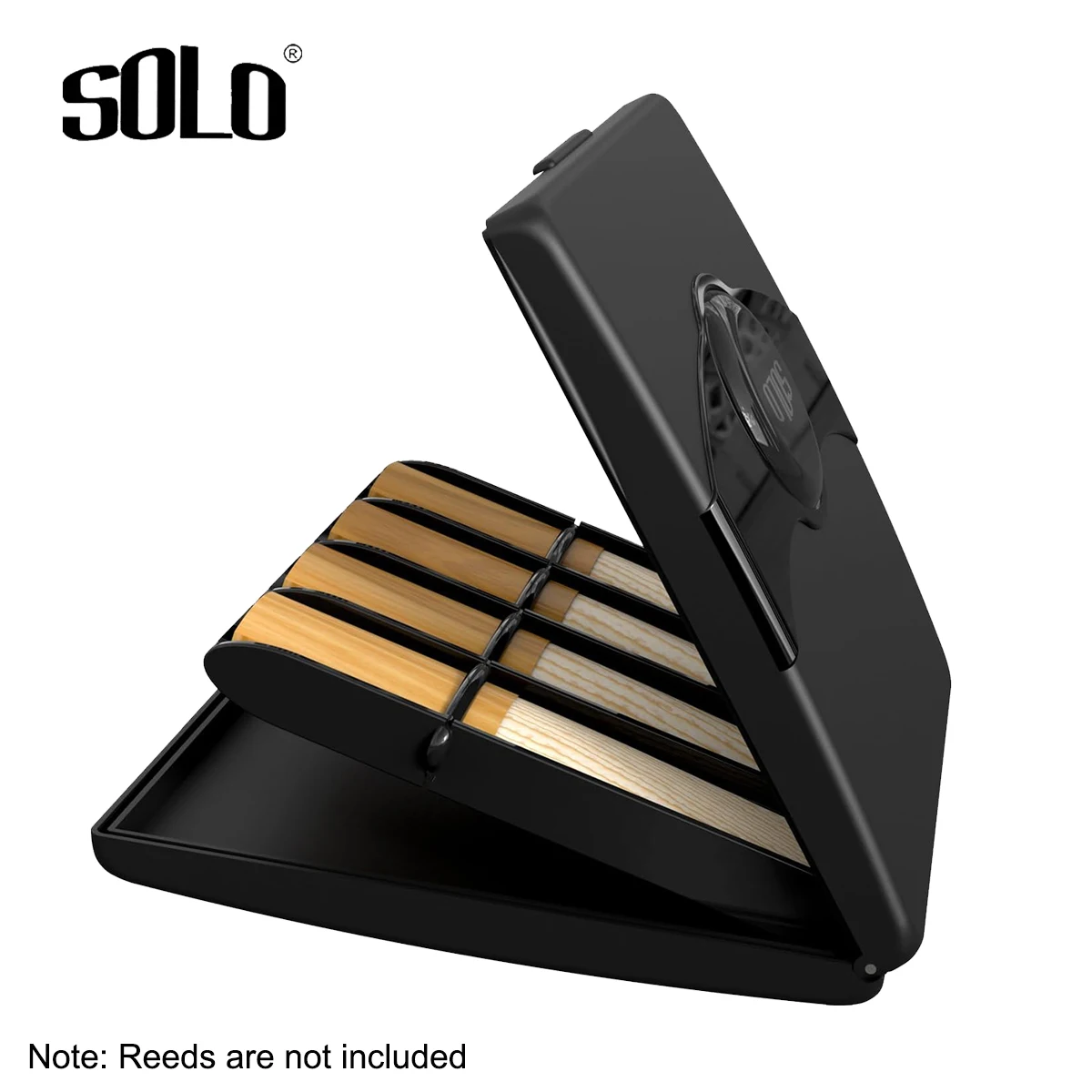 SOLO SR-85 Reed Storage Box for Saxophone – 8-Piece Capacity, Independent Slots, Anti-Dust, Portable, Fits Alto/Tenor/Soprano Re