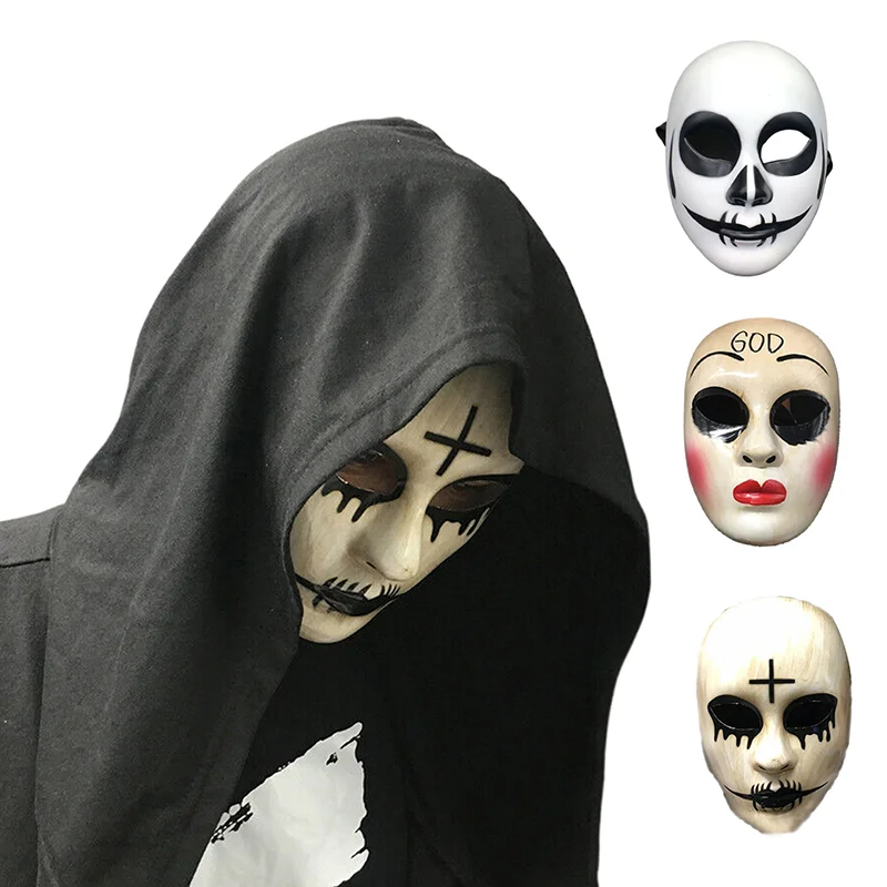 GOD Halloween Film Thema Gezichtsmaskers Voor Volwassen Cosplay Film Kostuum Rekwisieten Masker Horror Masker Partij Anonieme Maskers