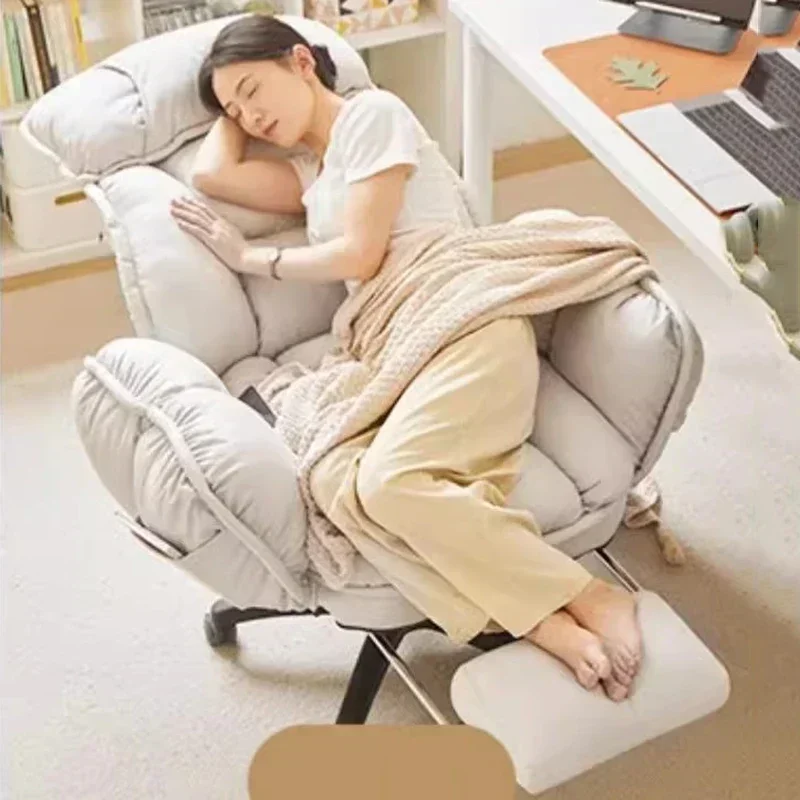 Footrest Wheels Office Chair Kids Velvet Reading Cheap Backrest Student Relaxing Office Chair Throne Muebles Home Furniture view 4