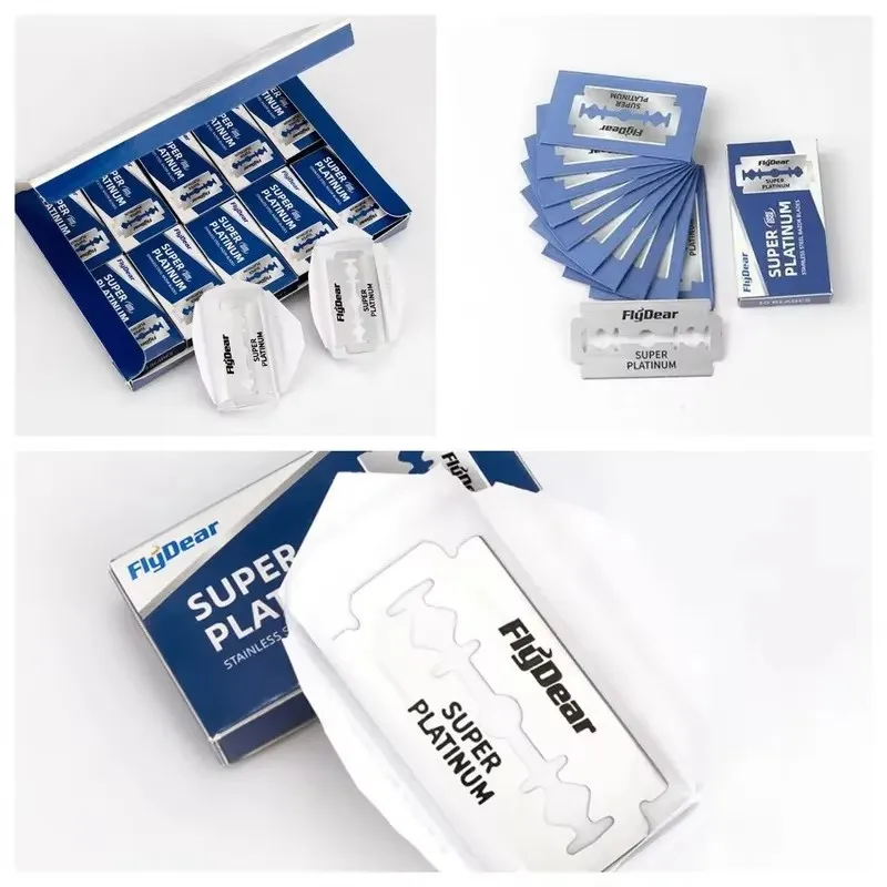 10/20/40/60/100/120pcs Razor Stainless Steel Double-Blade Razor Razor Razor Old Fashioned Razor Manual Shaving For Men