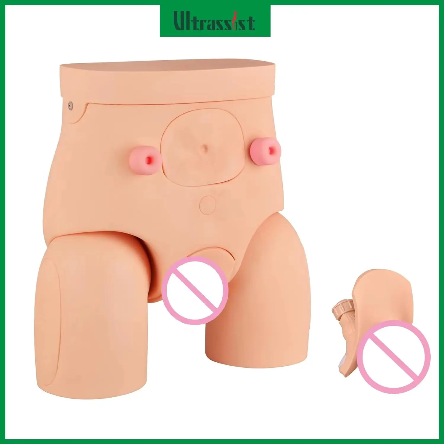Ultrassist Urethral Catheter Manikin Model Male & Female Interchangeable Urinary Catheterization for Students Nurses Practice