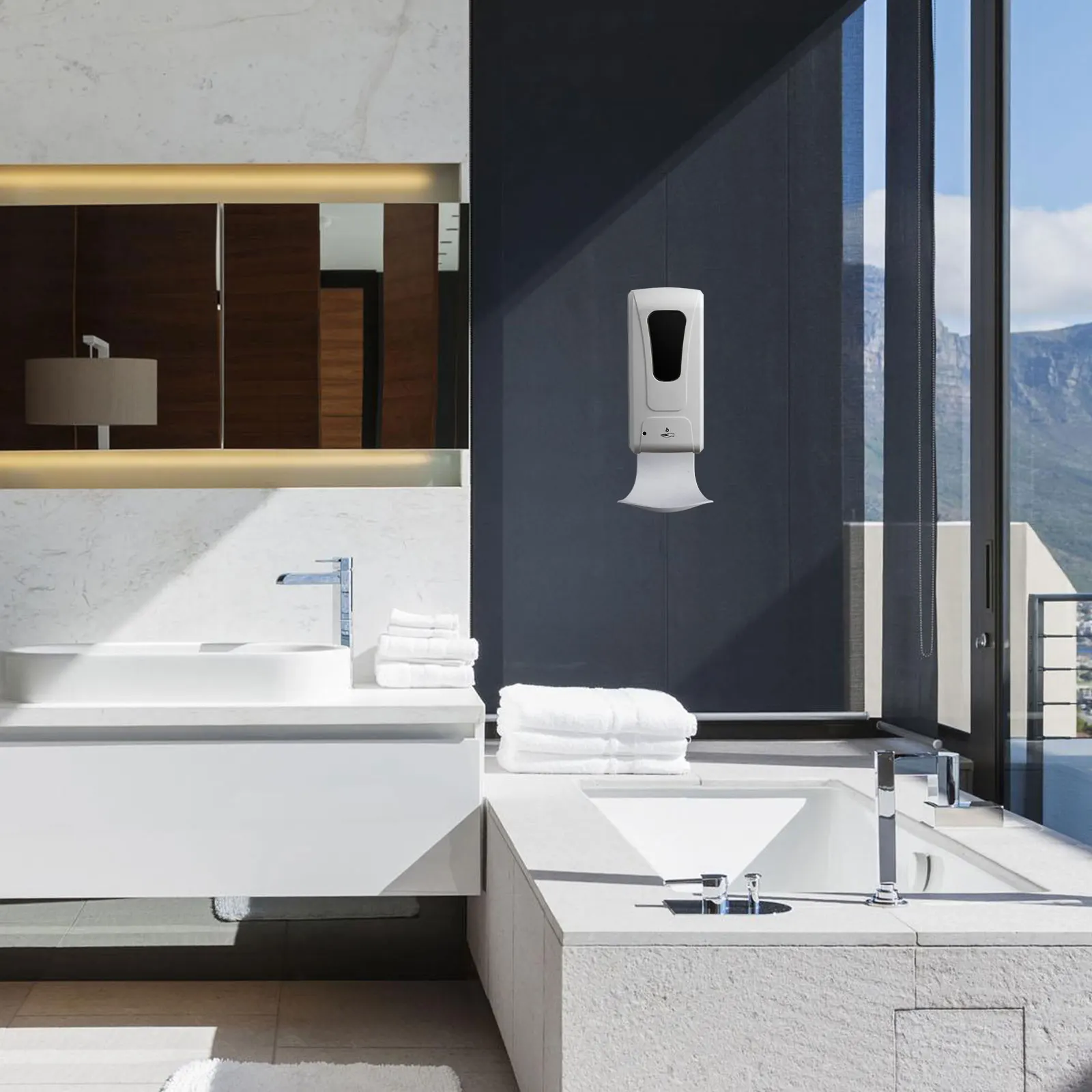 

Plastic Drip Tray for Soap Dispenser White R om Hole Fits Dripping Foam Alcohol Kitchen Bathroom Accessory