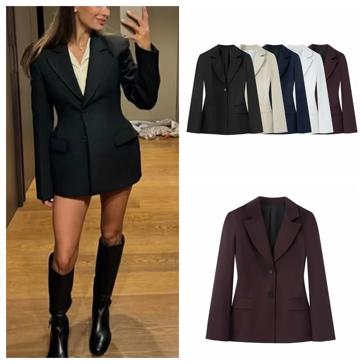 Veste de costume haut de gamme, style européen et américain, nouveau tempérament, coupe slim avec épaulettes, 2025