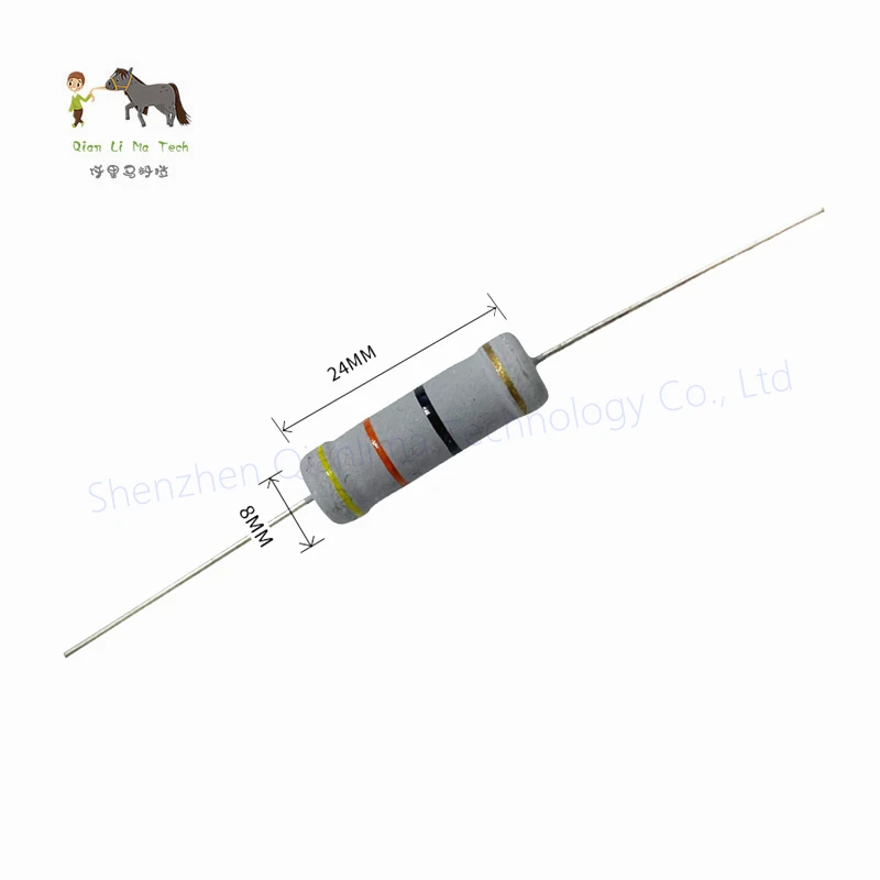 5pcs 5W 5% Metal oxide film Resistor 0.1R ~ 1M 0.68R 1R 2R 3R 4.7R 5.6R 6.8R 8.2R 10R 15R 18R 20R 30R 47R 100R 200R 1K 2K 3K ohm