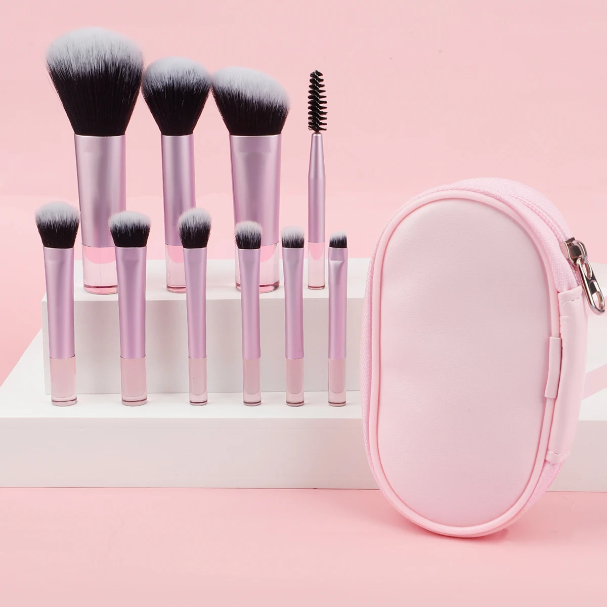 Ensemble de pinceaux de maquillage portables