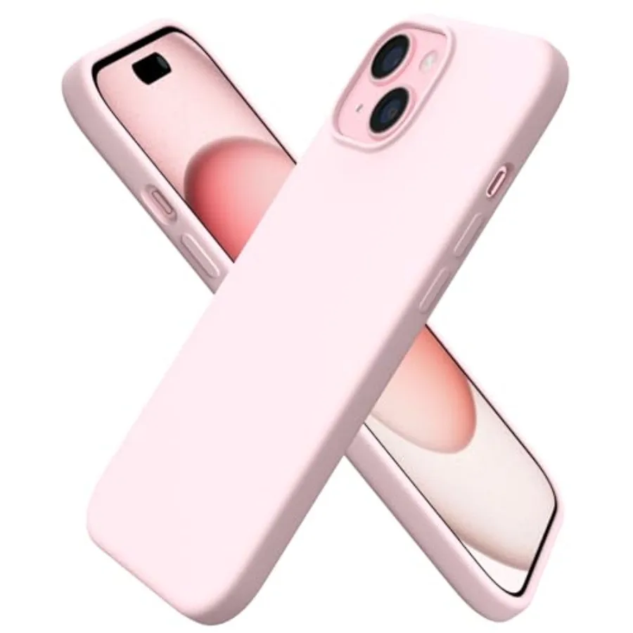 

Compatible with iPhone 15 Case 6.1, Slim Liquid Silicone 3 Layers Full Covered Soft Gel Rubber Phone Case, Anti-Scratch Shockpr