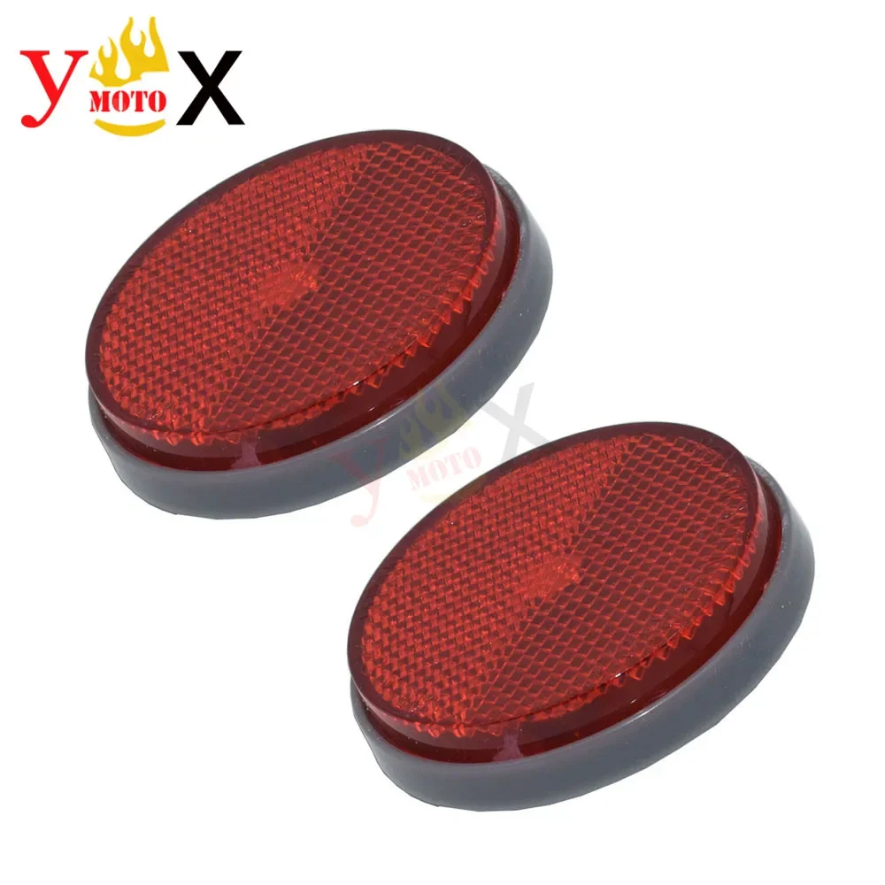 2PCS M5 Motorcycle Fender Safety Circular Reflector Reflective For SUZUKI GSF GSX GSR GSXR 600 750 V-Strom Skywave Burgman RGV