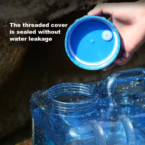 28L Water Storage Container Large Capacity Mineral Water Barrel Dustproof Camping Drinking Water Bucket for Self-Driving Tour