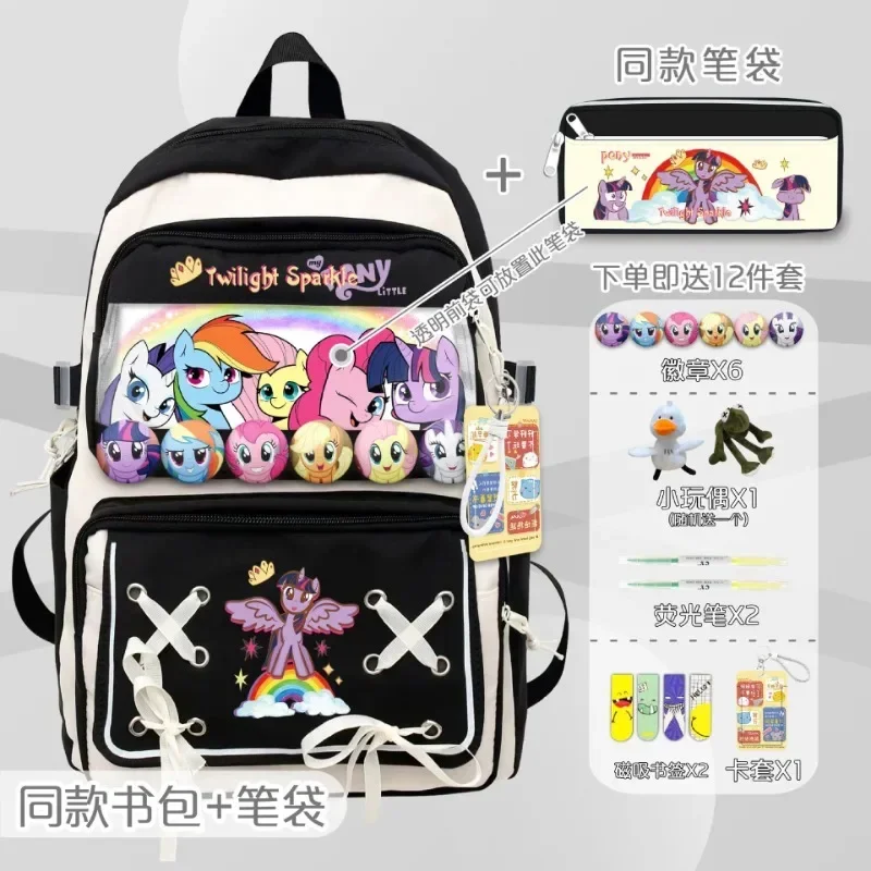 Xiaoma-mochila de dibujos animados para niños y estudiantes, morral escolar de gran capacidad, a la moda, Simple, animación escolar, de alto valor