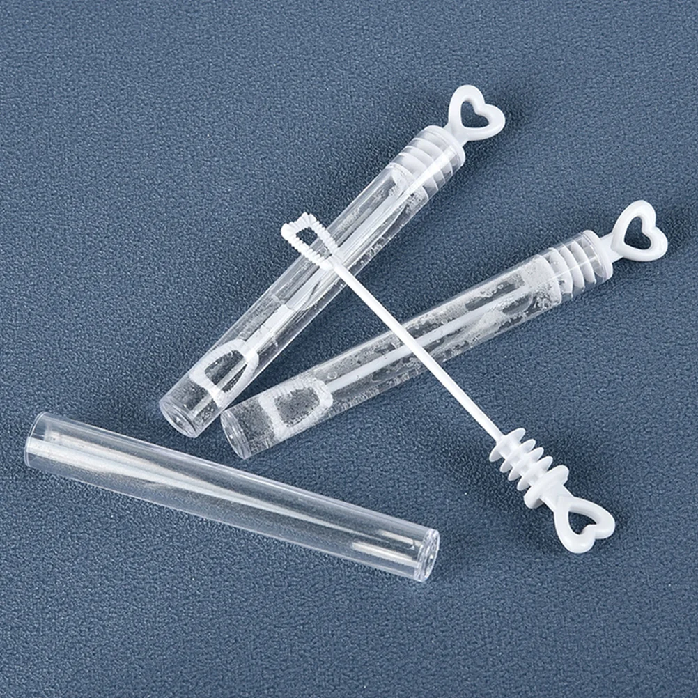 

24pcs Heart Wands Kids Test Tube Water Bottle Refillable Lightweight Outdoor Activities Summer Fun