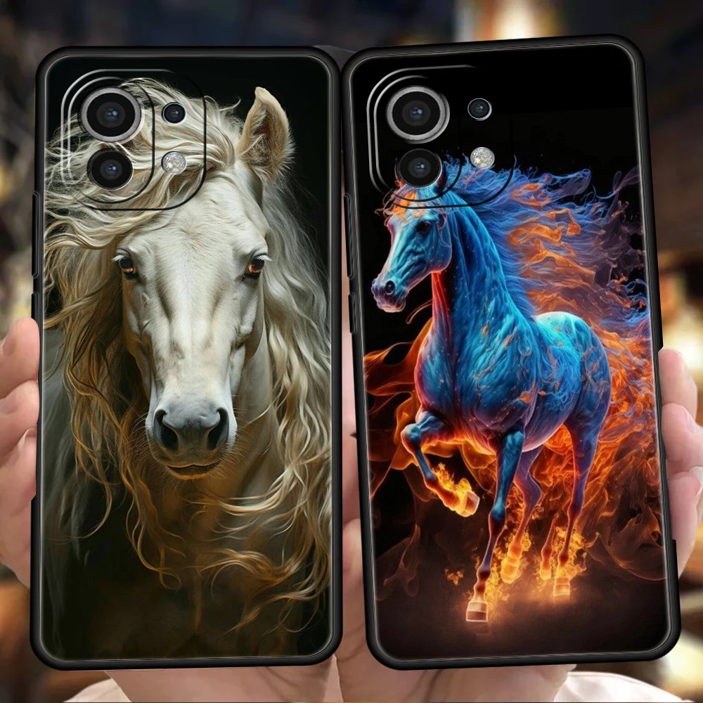 Frederik The Great Beauty Horse Phone Case for Xiaomi Mi 14 13 12 11 Ultra 13T 12T Poco C51 F3 F4 F5 X3 X4 NFC M3 Pro Lite Cover