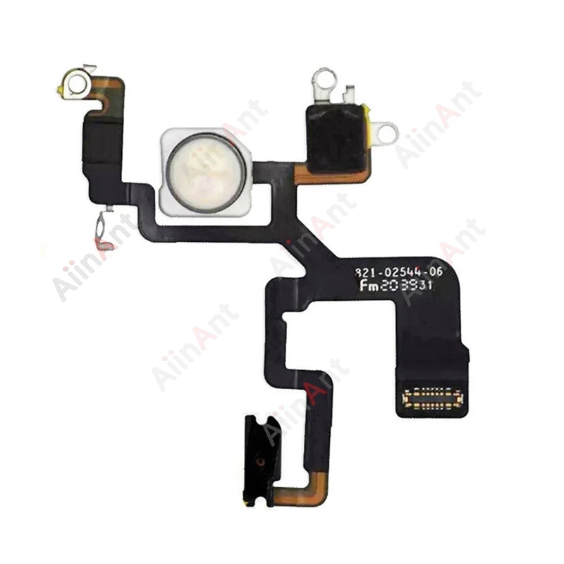 100% AiinAnt Flash Light Power Volume FlashLight Flex Cable For iPhone 12 13 14 15 Pro Max Mini Plus With Sticker