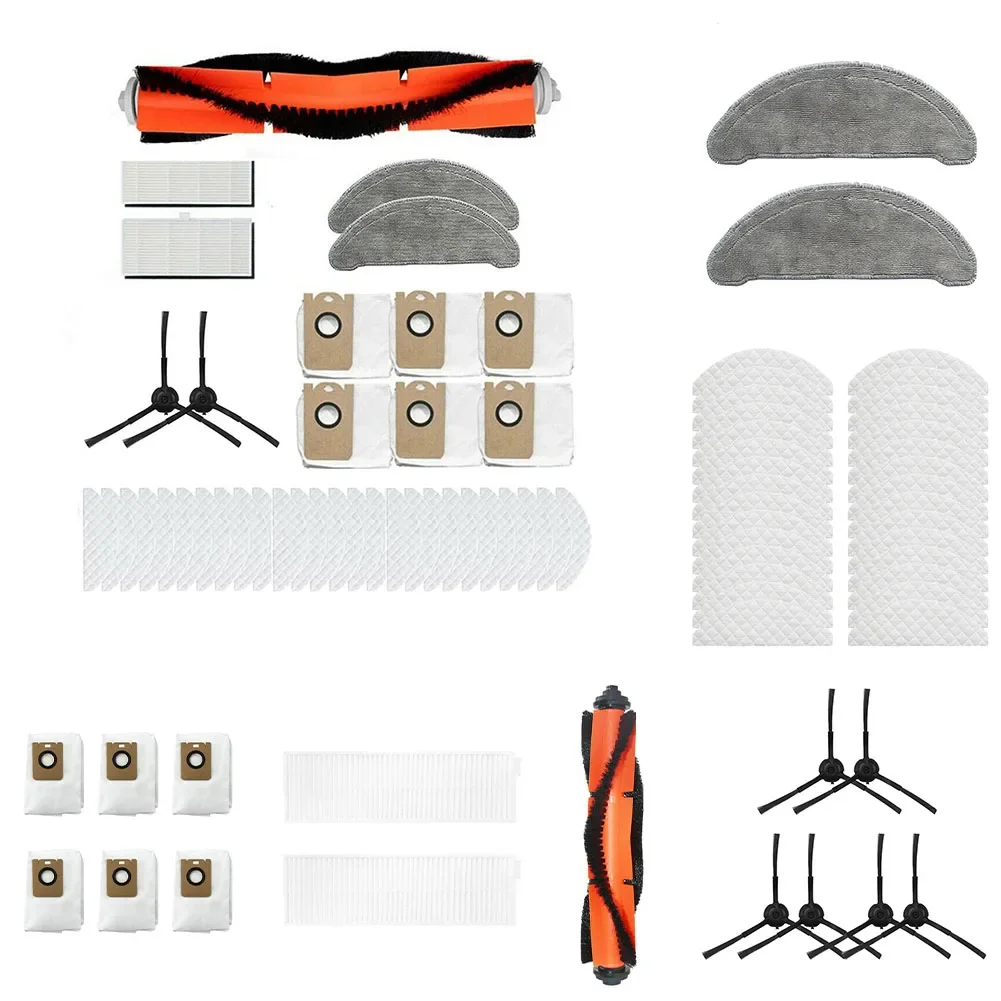 For Imou L11 Vacuum Cleaner Replacement Accessories Kit Filters/Dust Bags/Mop Cloth/Disposable Mop/Side Brushes/Roller Brush