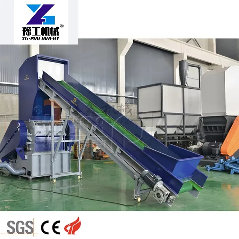 Customized Waste Plastic Recycling 100-2000kg/h PET PE PP Bottle Plastic Crusher Crushing Machine