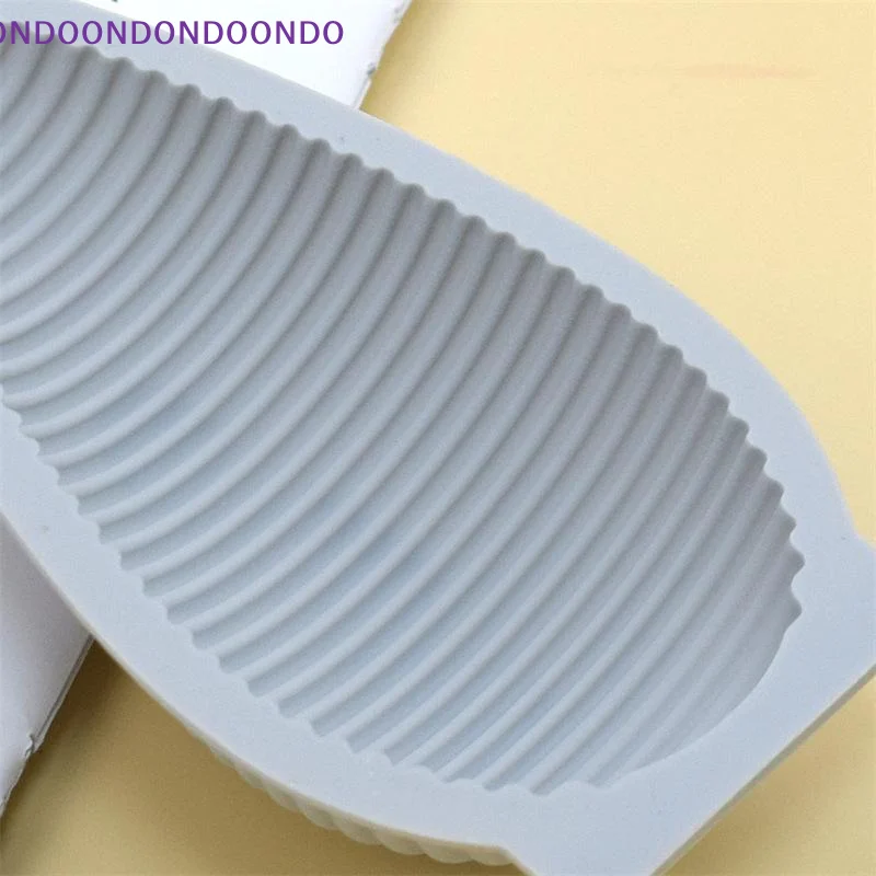 Vertical Striped Shell Water Drop Baking Mold 1/3 Cavity Soft Silicone for Mousse Pudding Jelly DIY Baking Lover Gift
