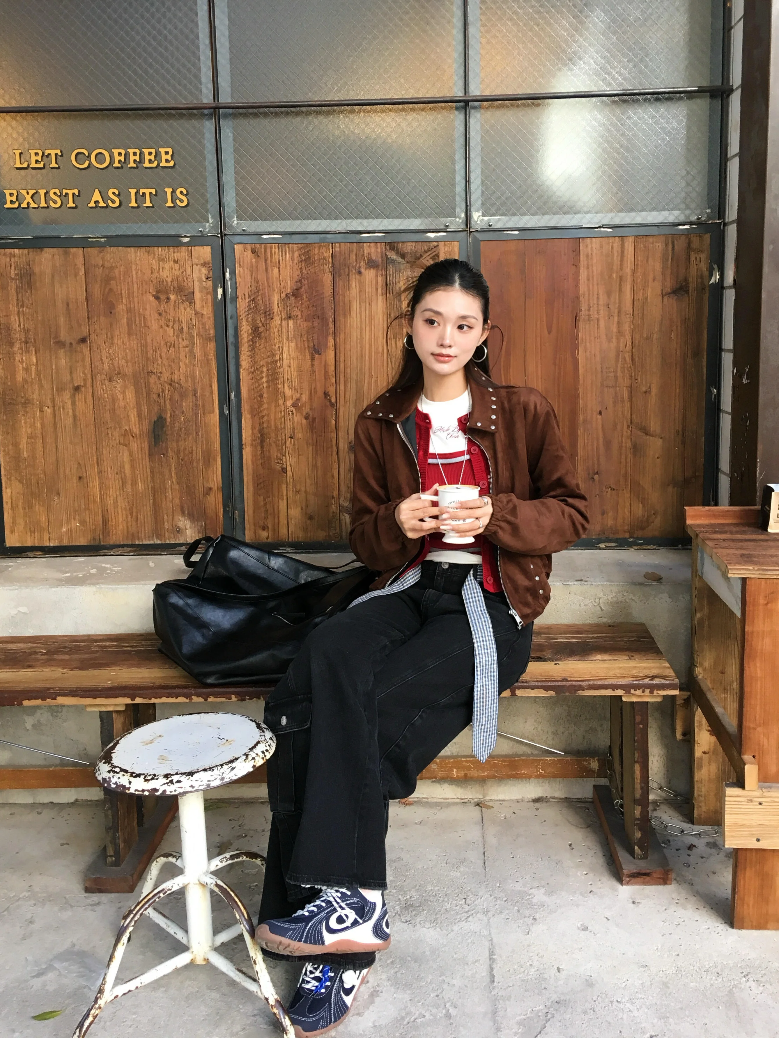 Retro American Street Thickened Suede Jacket Short Women's New Spring Fashion Outerwear Youth High Waist Type Long Sleeve Zipper